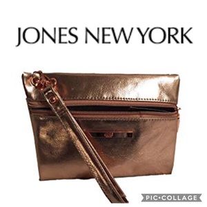 JONES NEW YORK rose gold wristlet
